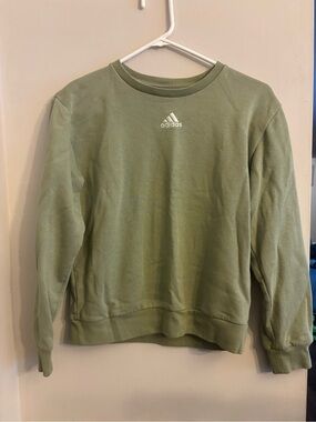 adidas Boy’s Olive Green Crewneck Sweatshirt